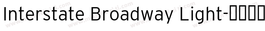 Interstate Broadway Light字体转换